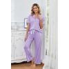 PNAEONG Womens Pajama Sets Short Sleeve Button Down Sleepwear 2 Piece Lounge Sets Soft Pj Sets