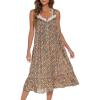 AVIIER Cotton Nightgowns for Women Sleeveless House Dress Ladies Long Nightdress with Pockets S-XXL(Yellow Flower)