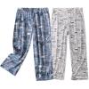PNAEONG Women’s Capri Pajama Pants Lounge Causal Bottoms Fun Print Sleep Pants(Coffee+good Night)