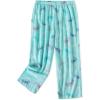 PNAEONG Women’s Capri Pajama Pants Lounge Causal Bottoms Fun Print Sleep Pants(Dragonfly)