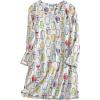 PNAEONG Women’s Cotton Sleepwear Long Sleeves Nightgown Print Tee Sleep Dress(Long Color Penguin)