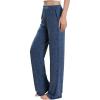 PNAEONG Womens Wide Leg Lounge Pants with Pockets Loose Comfy Casual Pajama Pants Cozy Pajama Bottoms(Navy)