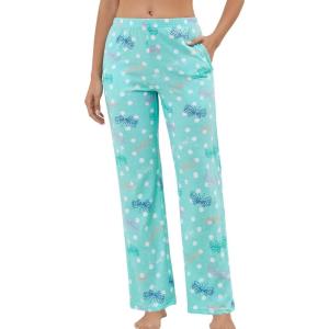 PNAEONG Women Cotton Pajama Pants Comfy Pj Bottoms Soft Printed Lounge Pant with Pockets(Dragonfly)