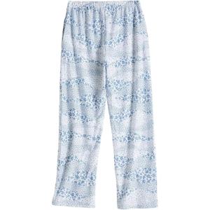 PNAEONG Women Cotton Pajama Pants Comfy Pj Bottoms Soft Printed Lounge Pant with Pockets(Petal Wave)