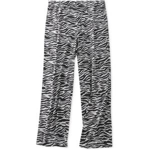 PNAEONG Women’s Capri Pajama Pants Lounge Causal Bottoms Fun Print Sleep Pants(Zebra)