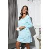 PNAEONG 3 Pack Women’s Nightgown, Long Sleeve Sleep Shirts Comfy Soft Nightshirt Women Pajama Sleep Dress Cotton Sleepwear(Coffee+purple+fly)