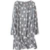 PNAEONG 3 Pack Women’s Nightgown, Long Sleeve Sleep Shirts Comfy Soft Nightshirt Women Pajama Sleep Dress Cotton Sleepwear(Snowman+penguin+deep Night)
