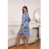PNAEONG Nightgowns for Women Soft Cotton Long Sleeve Night Gowns Adult Sleepwear V Neck Nightshirt Comfy Sleepshirts(Good Night)