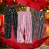 PNAEONG Pajama Pants Women 3 Pack Soft Cotton Lounge Pants Comfy Casual Pajama Bottoms with Elastic Waistband & Pockets(Flower+cats+pink Paisley)