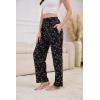 PNAEONG Pajama Pants Women 3 Pack Soft Cotton Lounge Pants Comfy Casual Pajama Bottoms with Elastic Waistband & Pockets(Flower+cats+pink Paisley)