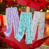 PNAEONG Pajama Pants Women 3 Pack Soft Cotton Lounge Pants Comfy Casual Pajama Bottoms with Elastic Waistband & Pockets(Set 3)