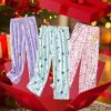 PNAEONG Pajama Pants Women 3 Pack Soft Cotton Lounge Pants Comfy Casual Pajama Bottoms with Elastic Waistband & Pockets(Set 5)
