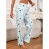 PNAEONG Pajama Pants Women 3 Pack Soft Cotton Lounge Pants Comfy Casual Pajama Bottoms with Elastic Waistband & Pockets(Set 6)