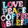 PNAEONG Women’s Cotton Nightgown Sleepwear Short Sleeves Shirt Casual Print Sleepdress(Love Peace)