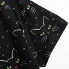 PNAEONG Women’s Pajamas Set, Cotton Short Sleeve Sleepwear Pjs Sets S-3XL(S Black Cats)