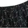 PNAEONG Women’s Pajamas Set, Cotton Short Sleeve Sleepwear Pjs Sets S-3XL(S Black Cats)