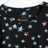 PNAEONG Women’s Pajamas Set, Cotton Short Sleeve Sleepwear Pjs Sets S-3XL(S Black Star)