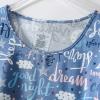 PNAEONG Women’s Pajamas Set, Cotton Short Sleeve Sleepwear Pjs Sets S-3XL(S Good Night)
