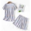 PNAEONG Women’s Pajamas Set, Cotton Short Sleeve Sleepwear Pjs Sets S-3XL(S Grey Stars)
