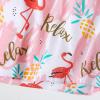 PNAEONG Women’s Pajamas Set, Cotton Short Sleeve Sleepwear Pjs Sets S-3XL(S Pink Flamingo)