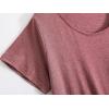 PNAEONG 3 Pack Women’s Cotton Nightgown Sleepwear, Short Sleeve Nightshirt with Breast Pocket Casual Sleepwear, S-3XL(Royal+wine+charcoal)