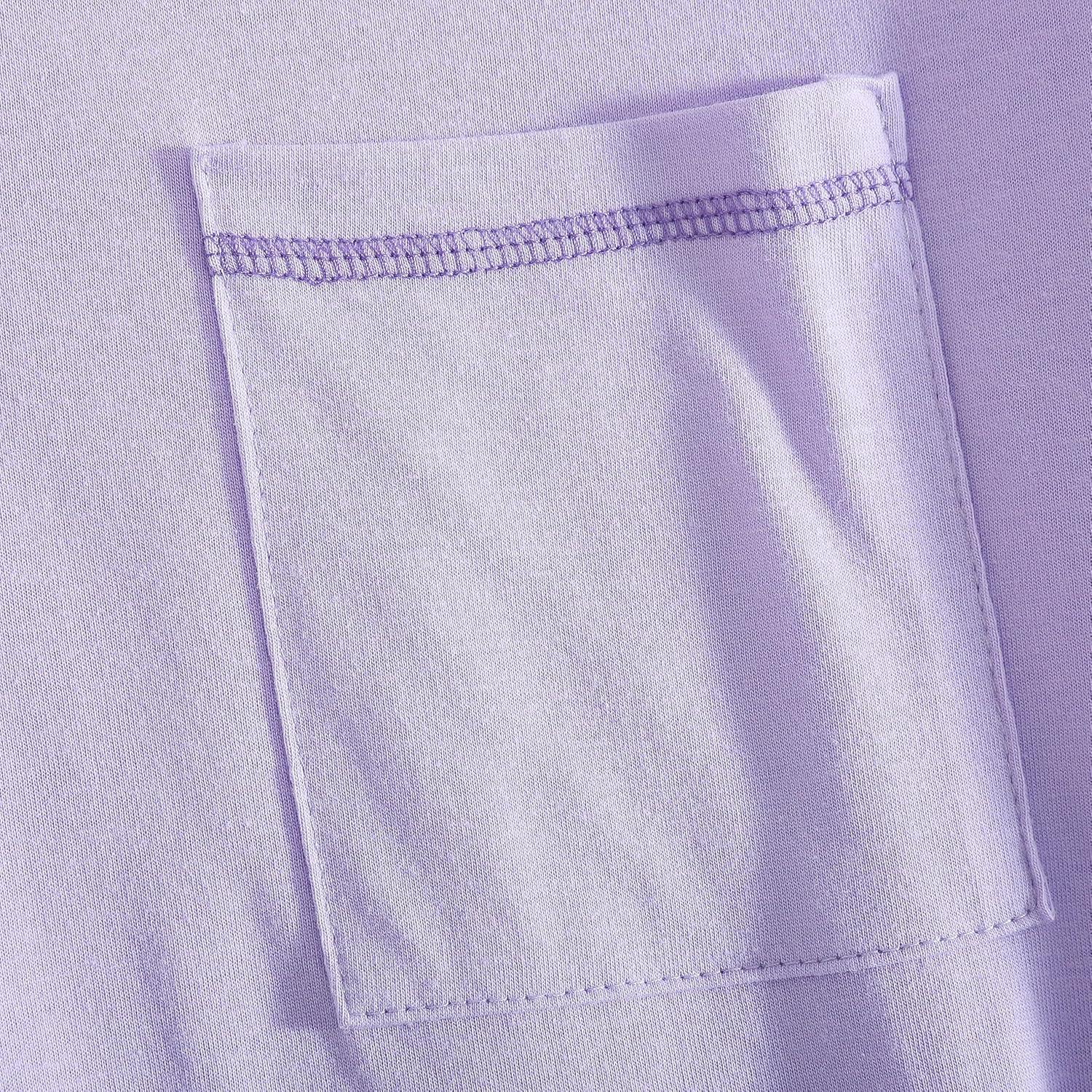 imagePNAEONG Womens Cotton Nightgown Sleepwear Short Sleeves Shirt Casual Print SleepdressStitch Purple
