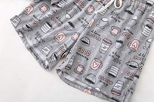 imagePNAEONG Women Cotton Sleepwear Short Sets TankampShort Pajamas Sets XTSY208Coffee