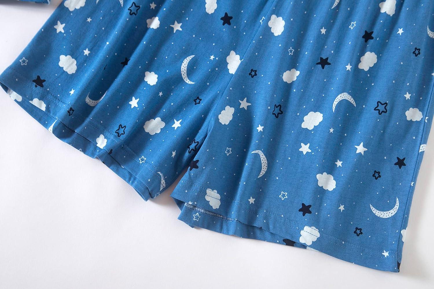imagePNAEONG Women Cotton Sleepwear Short Sets TankampShort Pajamas Sets XTSY208Moon Night