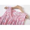 PNAEONG Women Cotton Sleepwear Short Sets Tank&Short Pajamas Sets XTSY208(Pink)