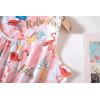 PNAEONG Women Cotton Sleepwear Short Sets Tank&Short Pajamas Sets XTSY208(Pink Flamingo)