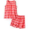 PNAEONG Women Cotton Sleepwear Short Sets Tank&Short Pajamas Sets XTSY208(Orange)