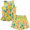 PNAEONG Women Cotton Sleepwear Short Sets Tank&Short Pajamas Sets XTSY208(Pineapple)