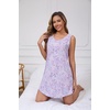 PNAEONG Nightgowns for Women Sleeveless Cotton Sleep Shirt Soft Sleep Dress Loose Fit Summer Nightshirt Casual Sleepwear(Purple)